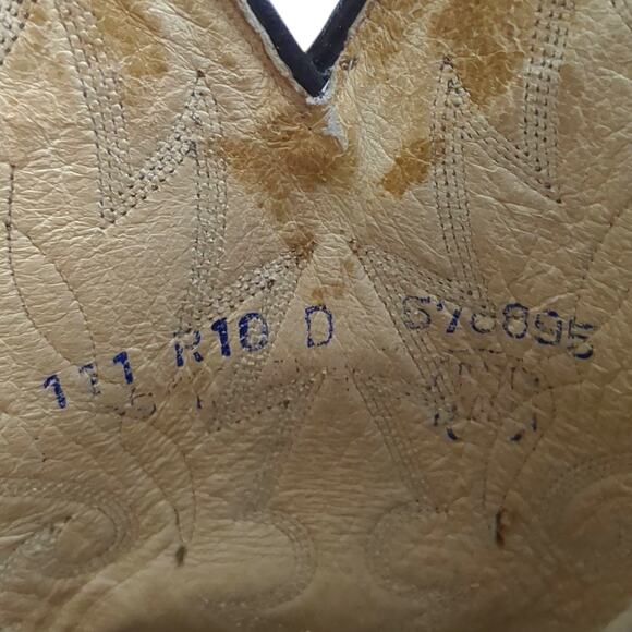 Dan Post MILWAUKEE Men’s Brown Leather Cowboy Western Boots Size 10D Vintage - Picture 13 of 15